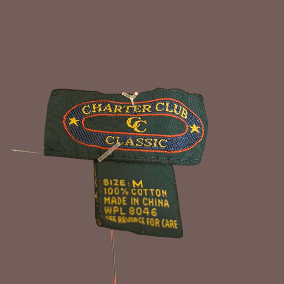 Charter Club Color Block Sweater | Cotton Multicolor | Size M | Vintage - Picture 3 of 4